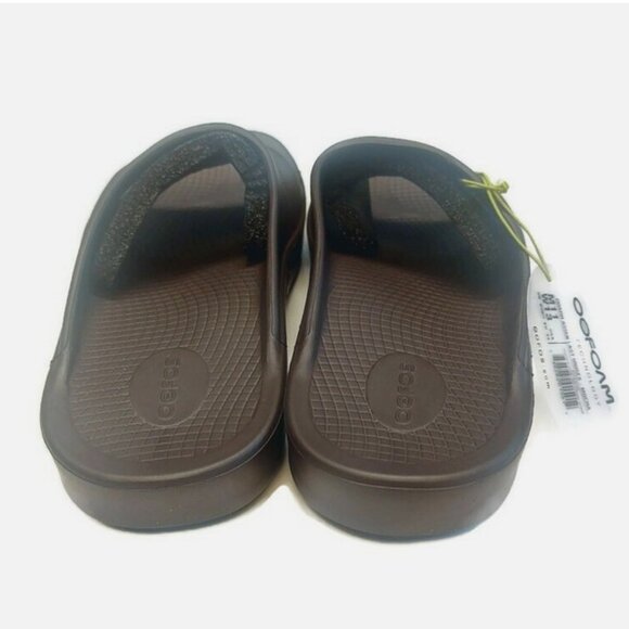 OOFOS Ooahh Recovery Slide Mens Size 11 Womens Sz 13 Pool Sandal Mocha Brown - Picture 7 of 8